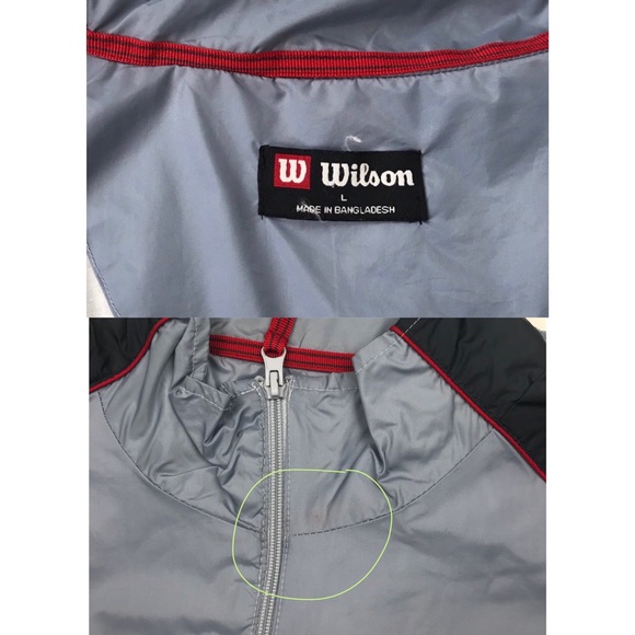 Wilson Windbreaker Jacket Sz L - Picture 8 of 8
